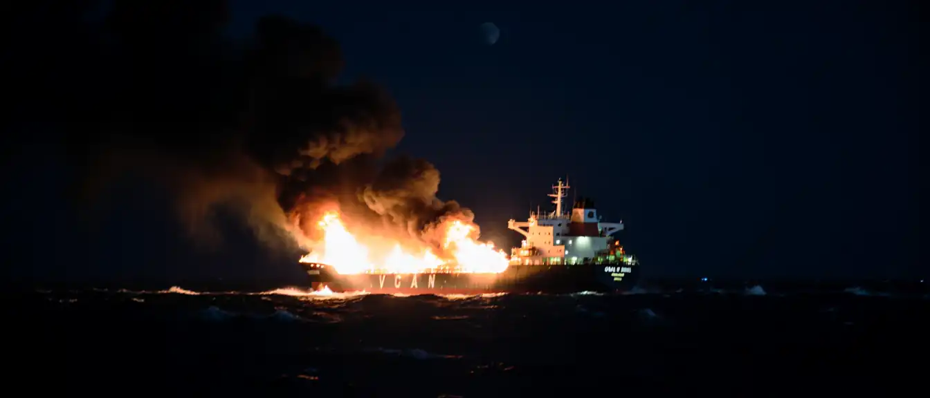 Огонь в море: хуситы атаковали саудовские танкеры в ответ на блокаду