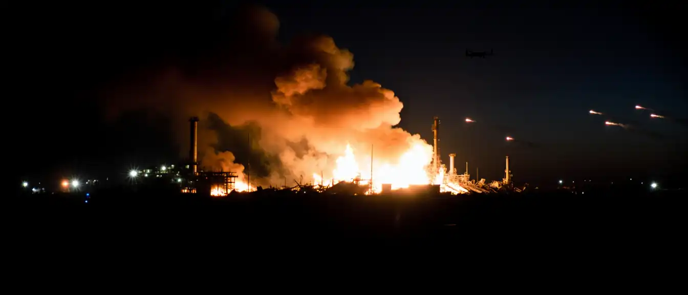 Огонь над Краснодарским краем: атака беспилотников привела к пожару на Ильском НПЗ и массовым перебоям в работе ПВО