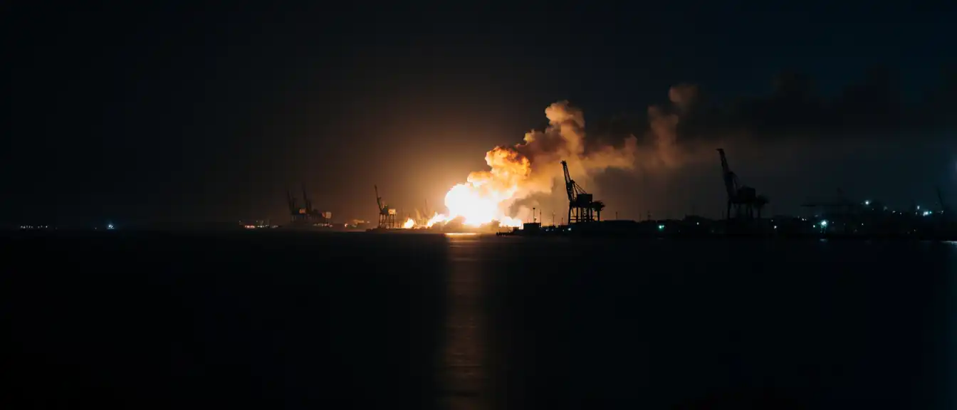 Ночная атака на побережье: в иранском порту Джаск прогремели взрывы