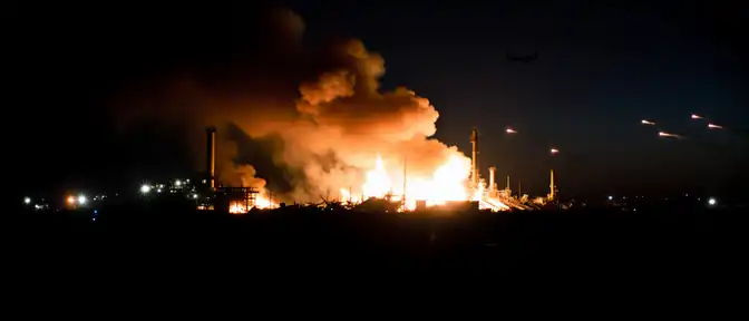 Огонь над Краснодарским краем: атака беспилотников привела к пожару на Ильском НПЗ и массовым перебоям в работе ПВО
