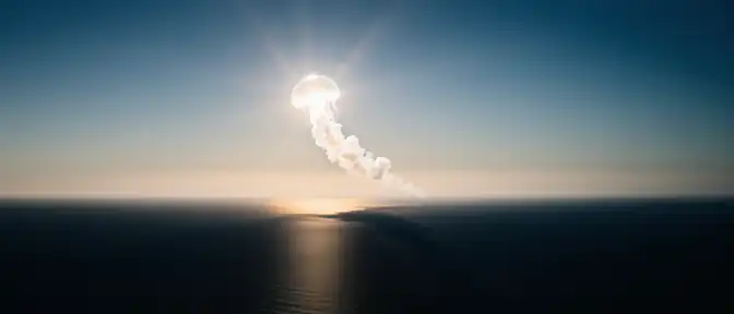 Необычное свечение в небе над Флоридой: запуск ракеты Falcon 9 вызвал появление эффекта космической медузы